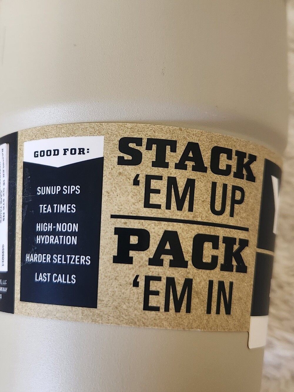 YETI Rambler 16 oz Cape Taupe Stackable Pint - Picture 4 of 7